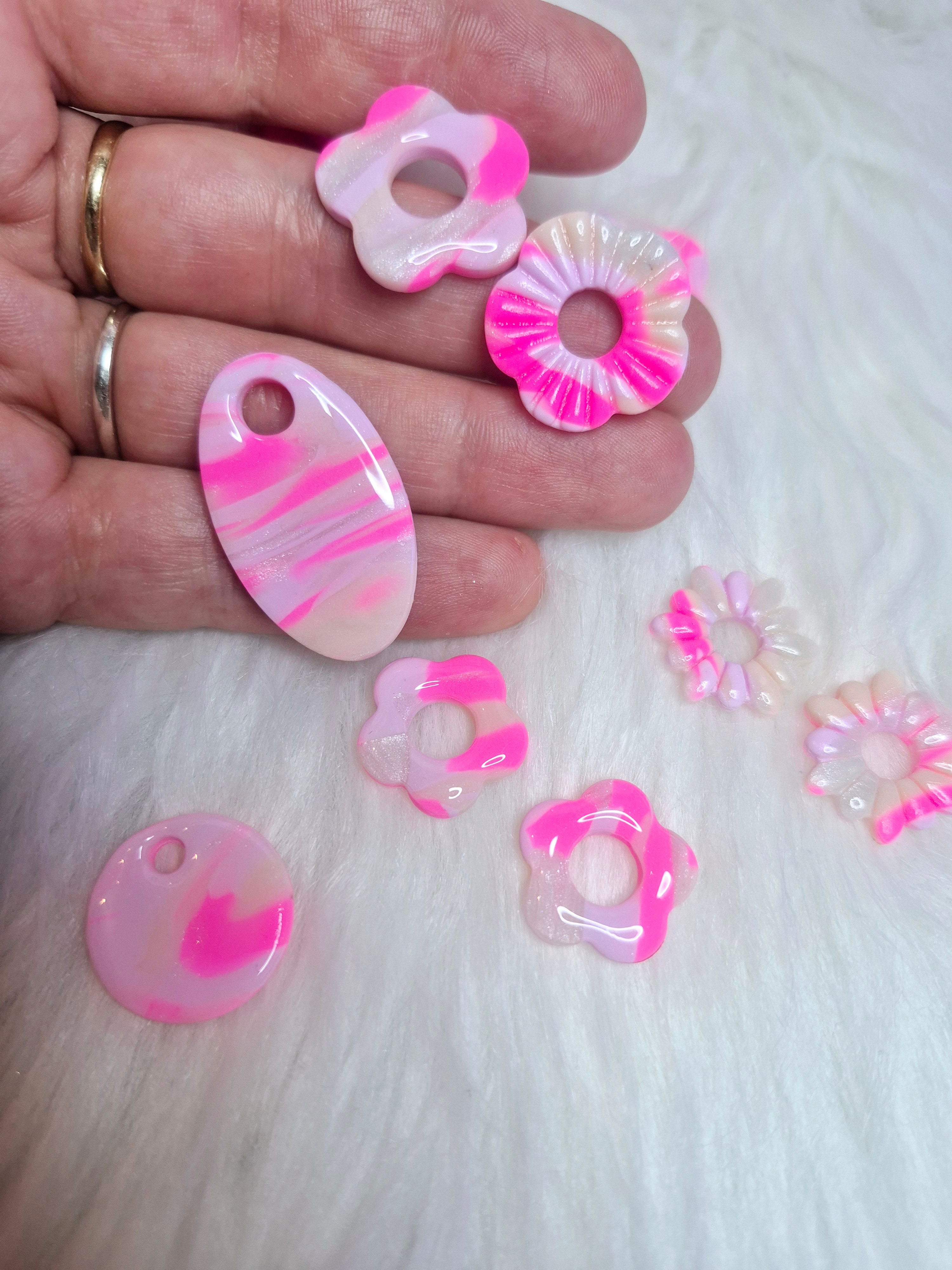 Rose fluo et translucide