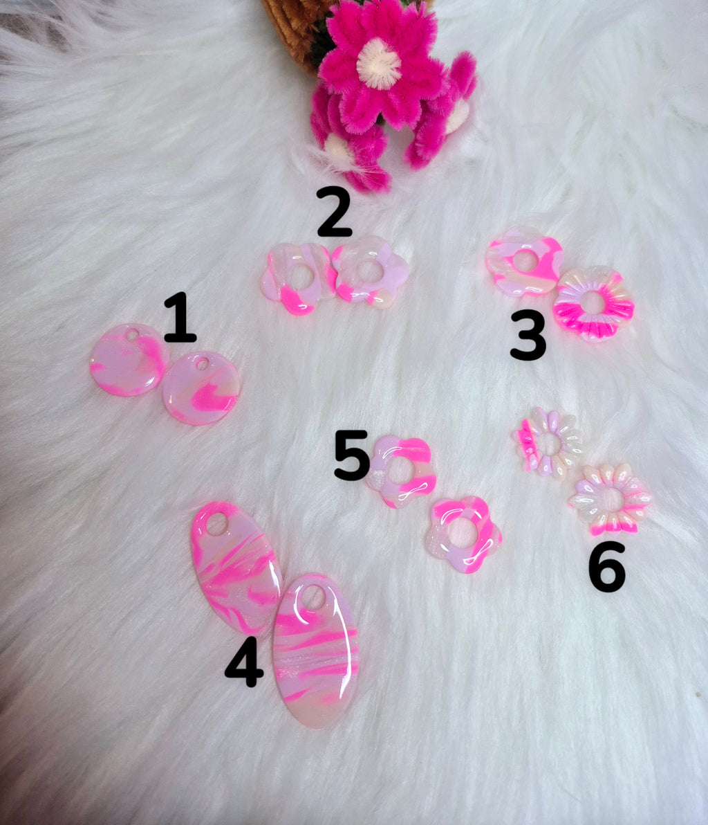 Rose fluo et translucide